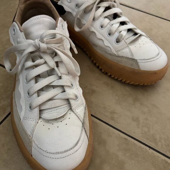 Chloe Franckie gum sole sneakers in white and black - Picture 6 of 9